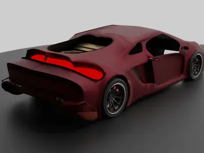 porsche sports car 3D model