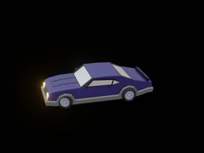 Detailed Car 3D Model for Racing Games Renders and Simulations Low-poly 3D model