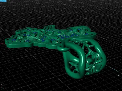 Ukraine trident Pendant 3D print model