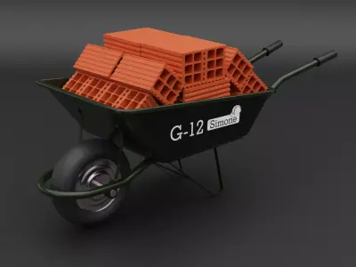 Hand car 3D model