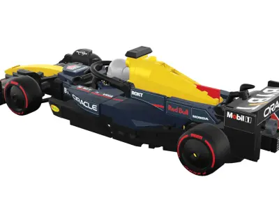 Wikibricks3D - 77243  Oracle Red Bull Racing RB20 --- Full Decal 3D print model