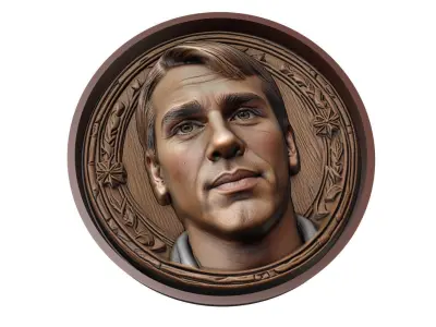 Philipp Lahm Footballer Medallion 3D print model