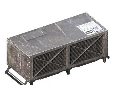 Chiller Low-poly 3D model