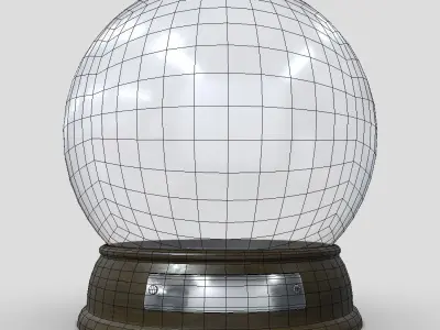 Glass Ball 2 Low-poly 3D model