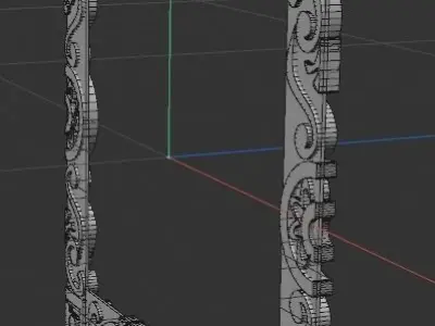 CNC MODEL ornate frame 3D model