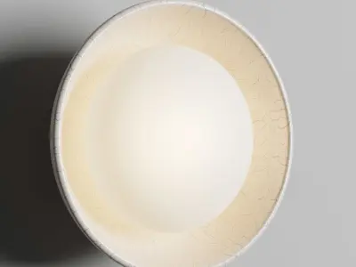 GLAZE SMALL SCONCE Low-poly 3D model