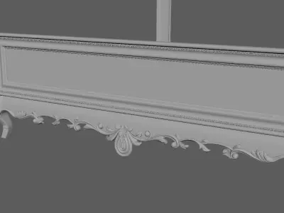 bed High quality 3d models for processing on a cnc machine 3D model