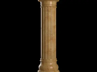 Pillar01 marble column 3D model