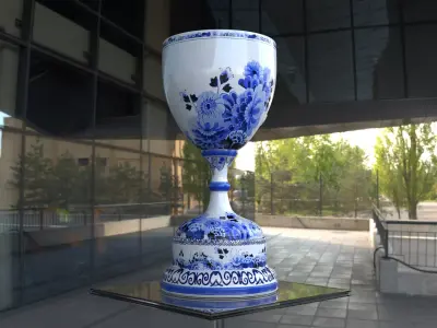 F1 Dutch GP Trophy Award - Formula One PBR  cinematic - 3D print 3D model