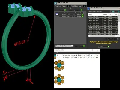  Diamond Ring Jewelry 3D print model