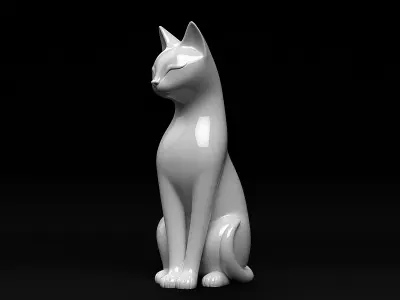 Cat Decoration 3D print model