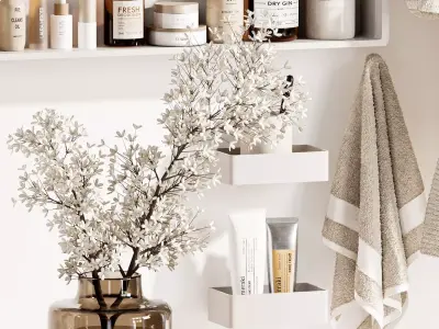 Bathroom Accessories-H47 3D model