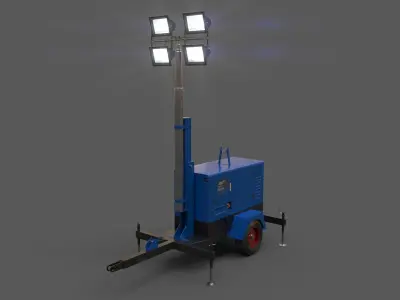 PBR Mobile Light Tower Generator A - Multi color Pack