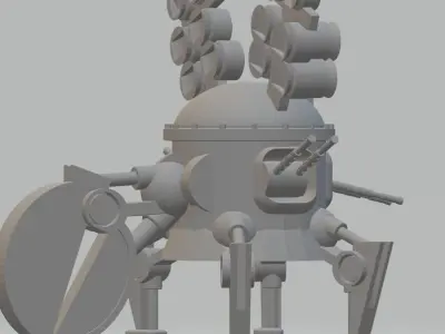 The Free Heathen Workshop present The CT-80z Battle Bots Free 3D print model