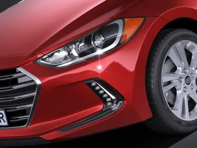 Hyundai Elantra 2017 3D model
