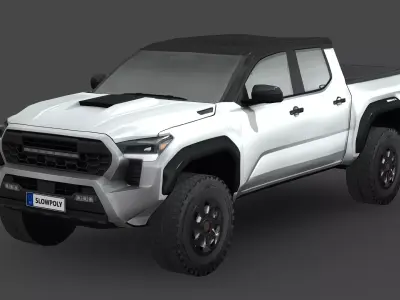 Toyota Tacoma 2024 Low-poly 3D model