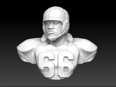 Atlanta Falcons throwback Bust 3D print model