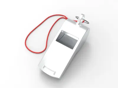 Whistle Low-poly 3D model