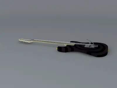 Charvel Eddie Ojeda model Free 3D model