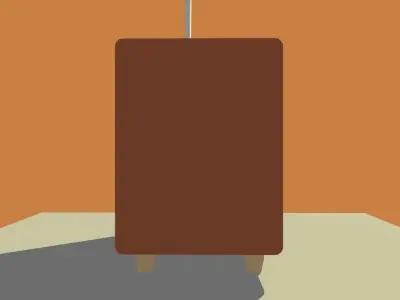 old TV toony low poly style Free 3D model