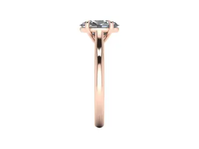 Solitaire Women Diamond Ring R5 3D print model
