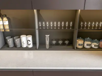 Kitchen fully parametric  Resizable manufacturable 0018 3D model