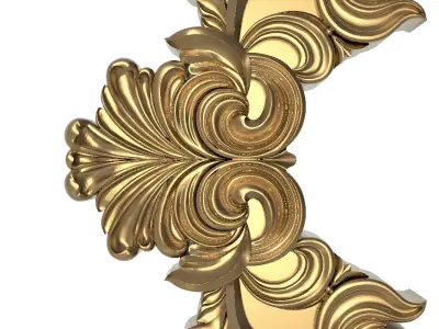 Carved Picture Frame 3D model 25