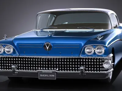 Buick Riviera Super 1958 3D model