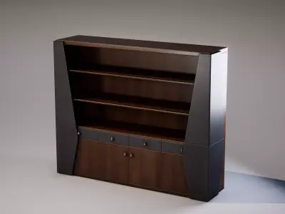 Shelf 02 Low-poly 3D model