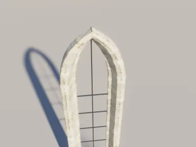 Cathedral Window Free low-poly 3D model