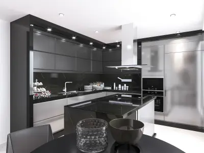 Modern Kitchen 3D model