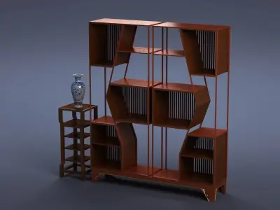 cabinet cabinet wardrobe sofa bed table bookshelve 3D model