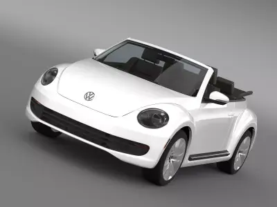 VW Beetle TDI Cabrio 2014 3D model
