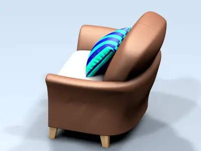 Armchair Cartoon Free 3D model