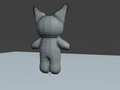 Kuromi Plush Scan Low-poly 3D model