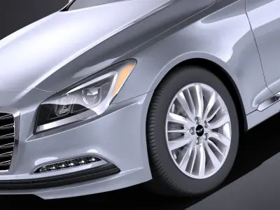 Hyundai Genesis 2016 VRAY 3D model