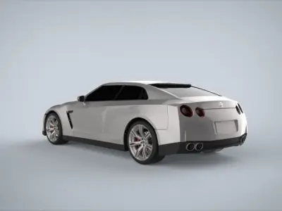 nissan gtr 4 doors 3D model
