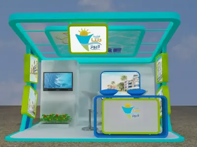 Booth Exhibition Stand a352 3D model