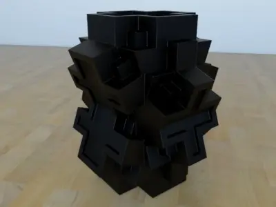 Cross vase Free 3D print model