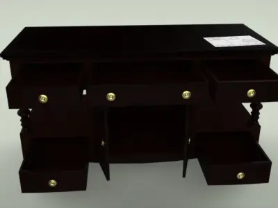 R Buffet dresser with drawers Free 3D model