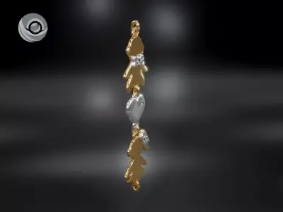 Bracelet pendant Boys Loves Girls model for jewelry casting 3D print model