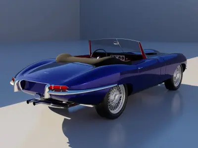 Jaguar E-Type  3D model