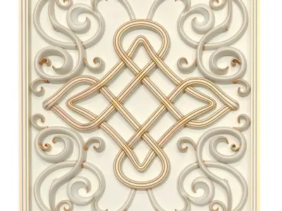 Decorative panels - Set 7 3D model