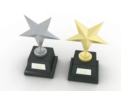 Star Trophy Awards 3D model