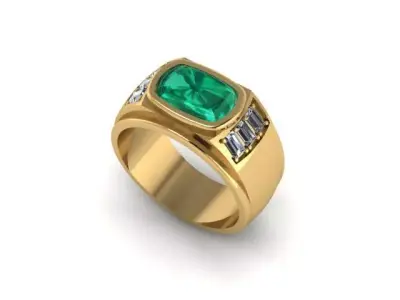 Ring Gemstone Free 3D print model