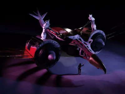 Game Ready Starship LEM Low-poly 3D model