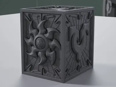 PLAINS  MTG COMMANDER DECK BOX 100 CARDS Color group 3D print model