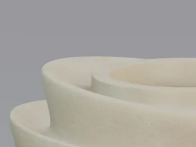 Vase19 wavy vase 3D model
