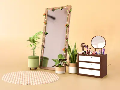 Mirror Area Low-poly 3D model