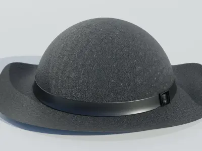 Hat With a Buckle 3D model